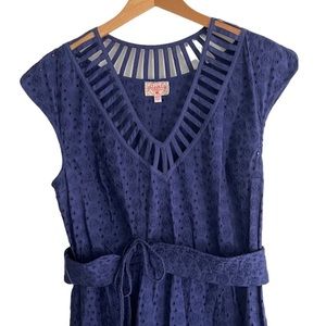 ANTHROPOLOGIE Plenty by Tracy Reese Women's Fit and Flare Eyelet Lace Dress